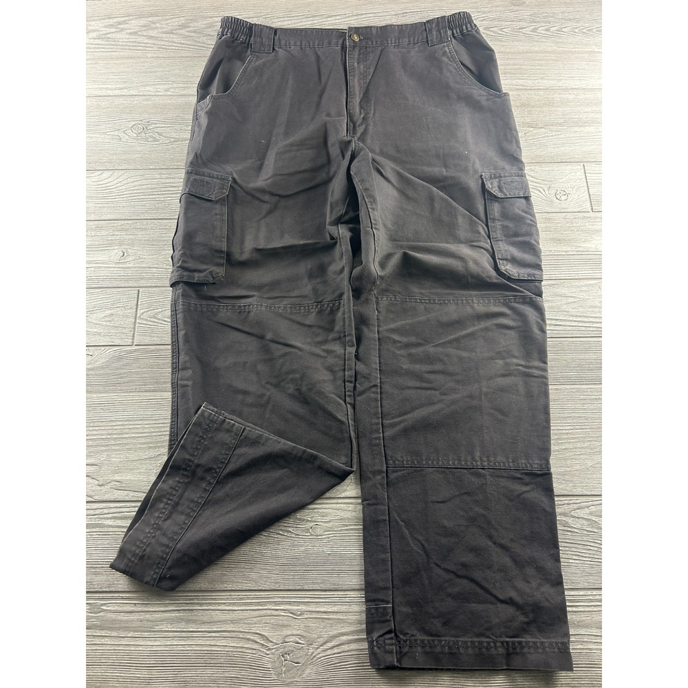 Vintage Cabela's Mens Cargo Pants 40X32 Pocket Hiker Trail Work Dark Gray